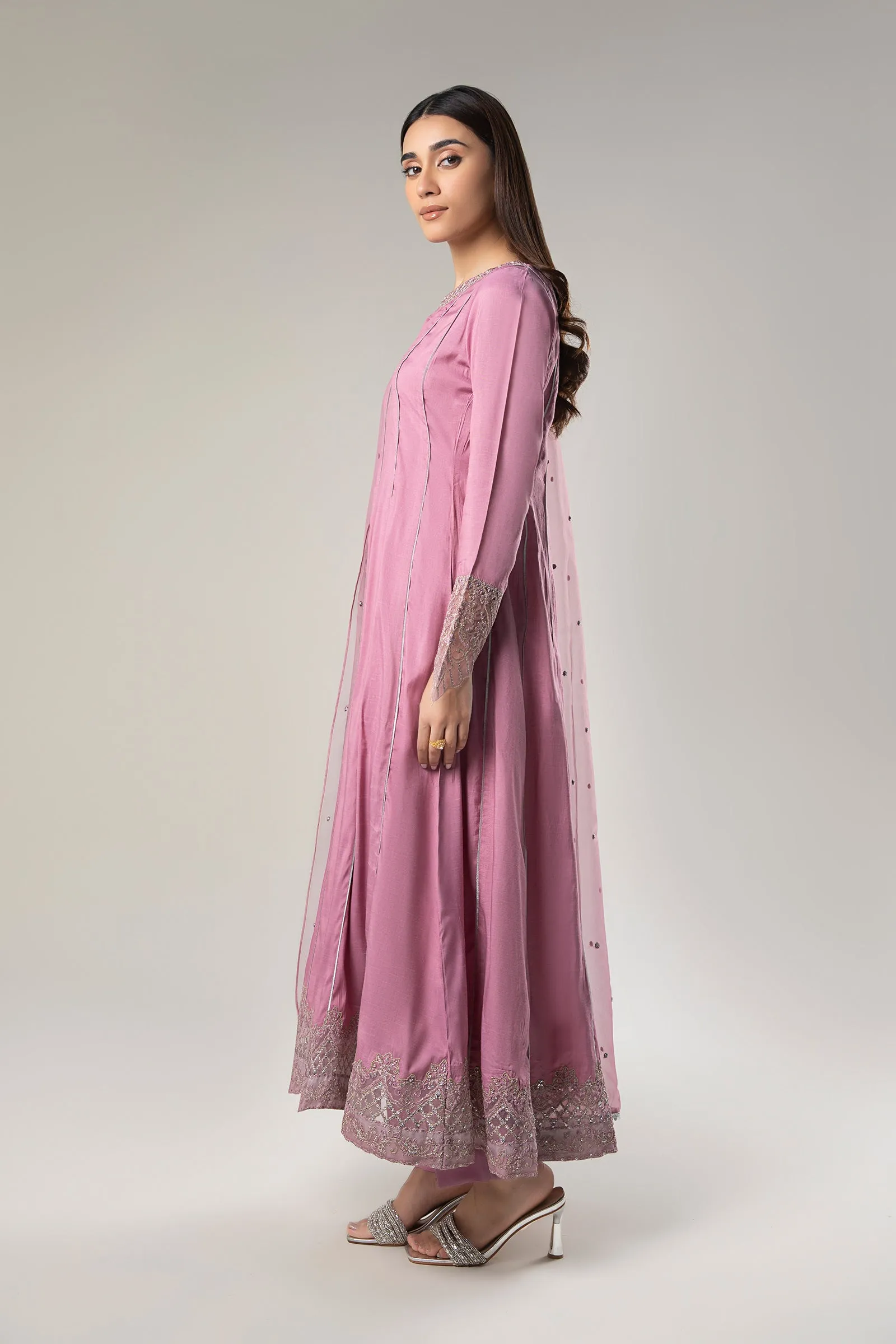 2 Pc Embroidered Raw Silk Suit | MB-WF24-42