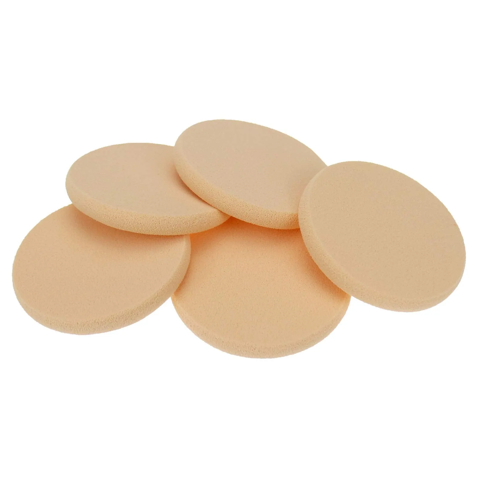 25 Pcs Women's Round Soft Makeup Beauty Eye Face Foundation Blender Facial Smooth Powder Puff Cosmetics Blush Applicators Sponges Use for Dry and Wet