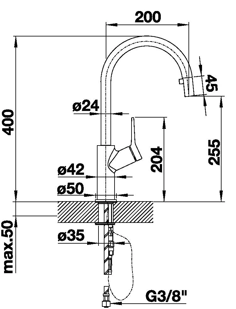 BLANCO Carena-S - 520767 Chrome Pull-Out Kitchen Tap