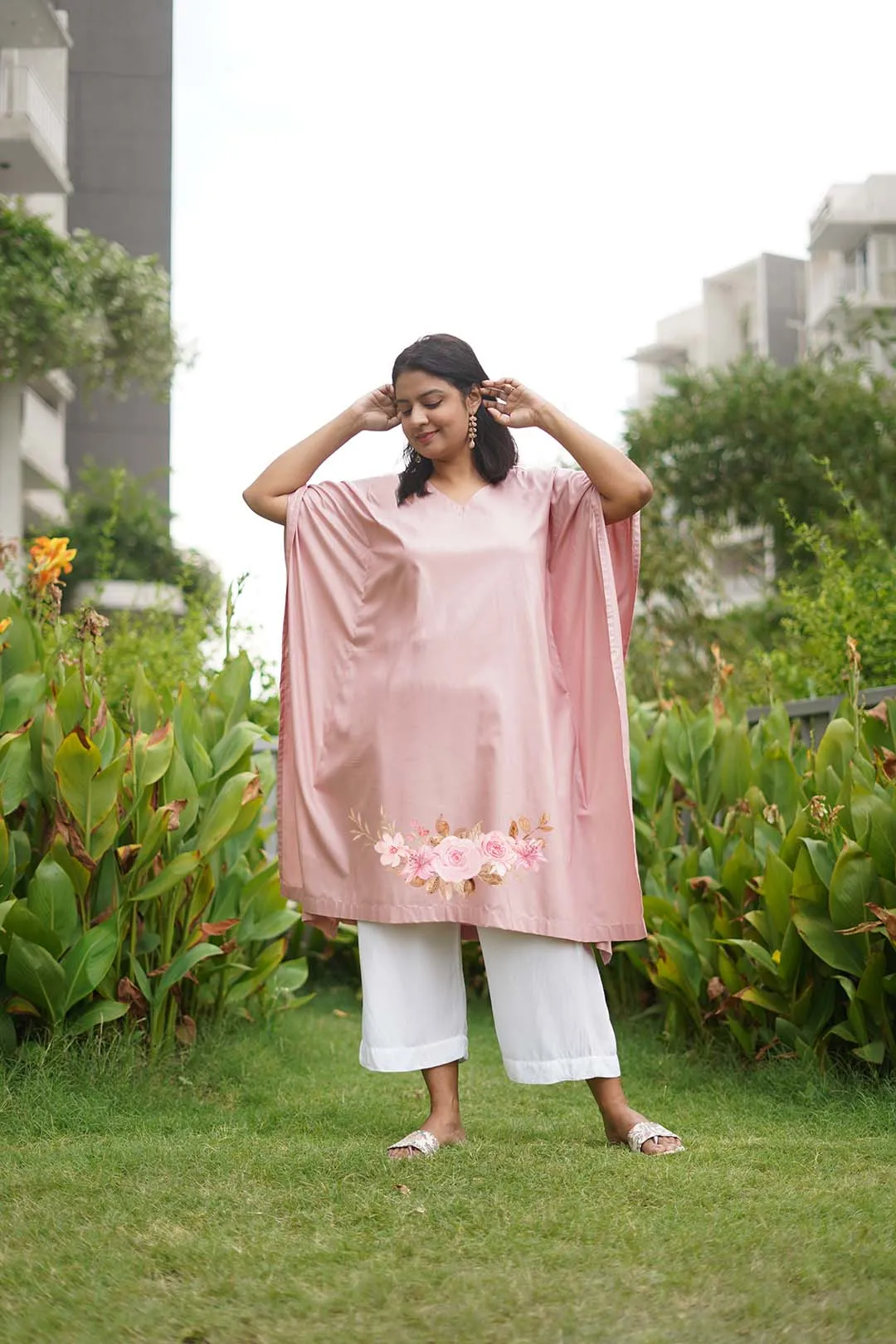 Blush Rayon LongKurta - GulabiMehfil