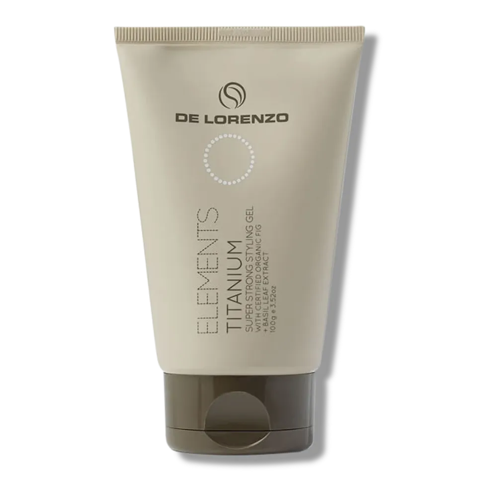 De Lorenzo Elements Titanium Super Strong Styling Gel 100g