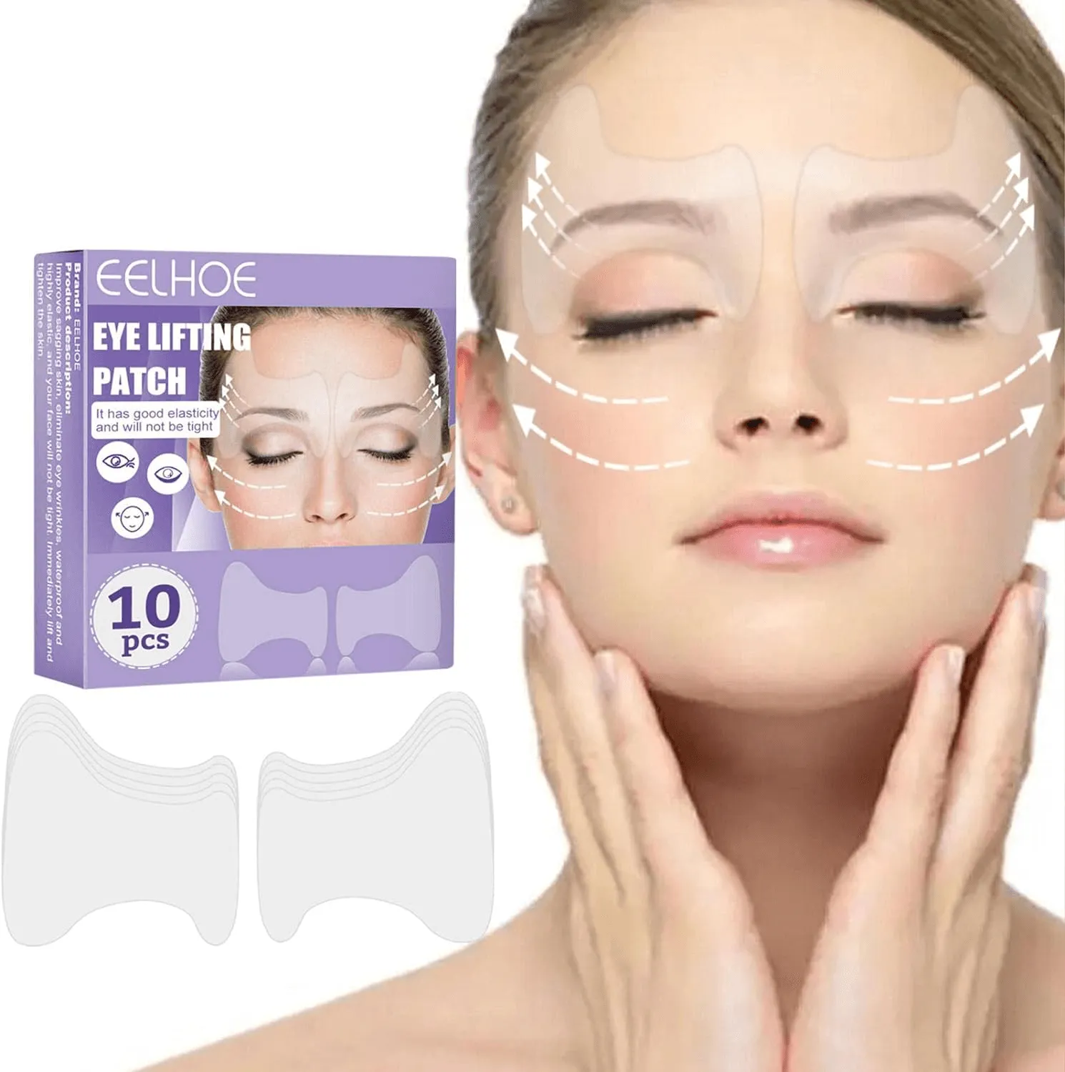 EELHOE Eye Lift Patches Lighten Eye Circles - 10Pcs