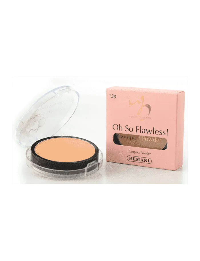 Hemani Oh So Flawless Compact Powder (Light Beige)