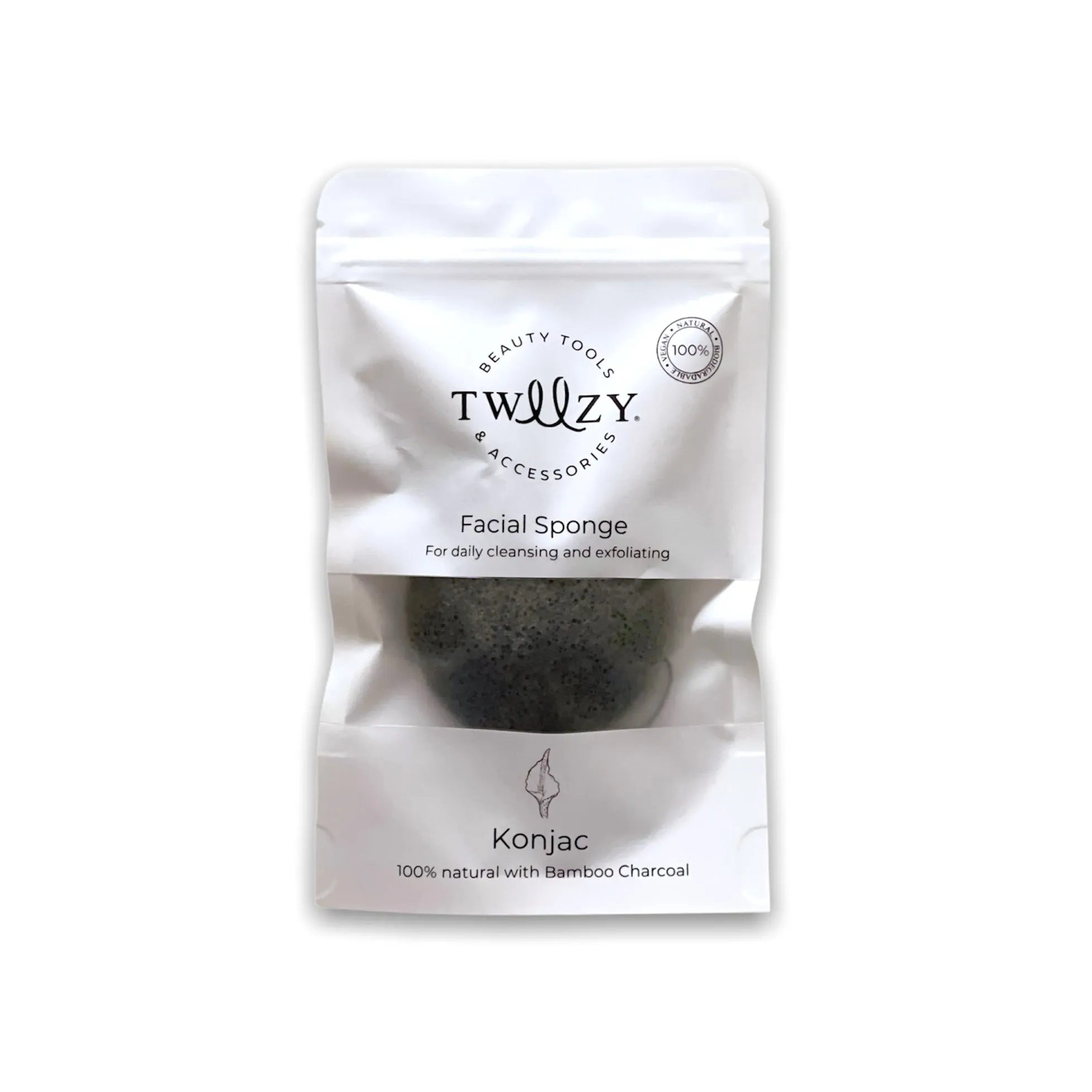 Konjac Facial Cleansing Sponge Charcoal Bamboo