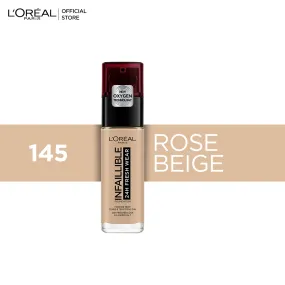 Loreal Infallible Liquid Foundation 24H Fresh Wear - 145 Beige Rose