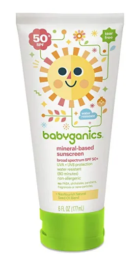 mineral-based sunscreen, 50 spf, 12 single-use tubes