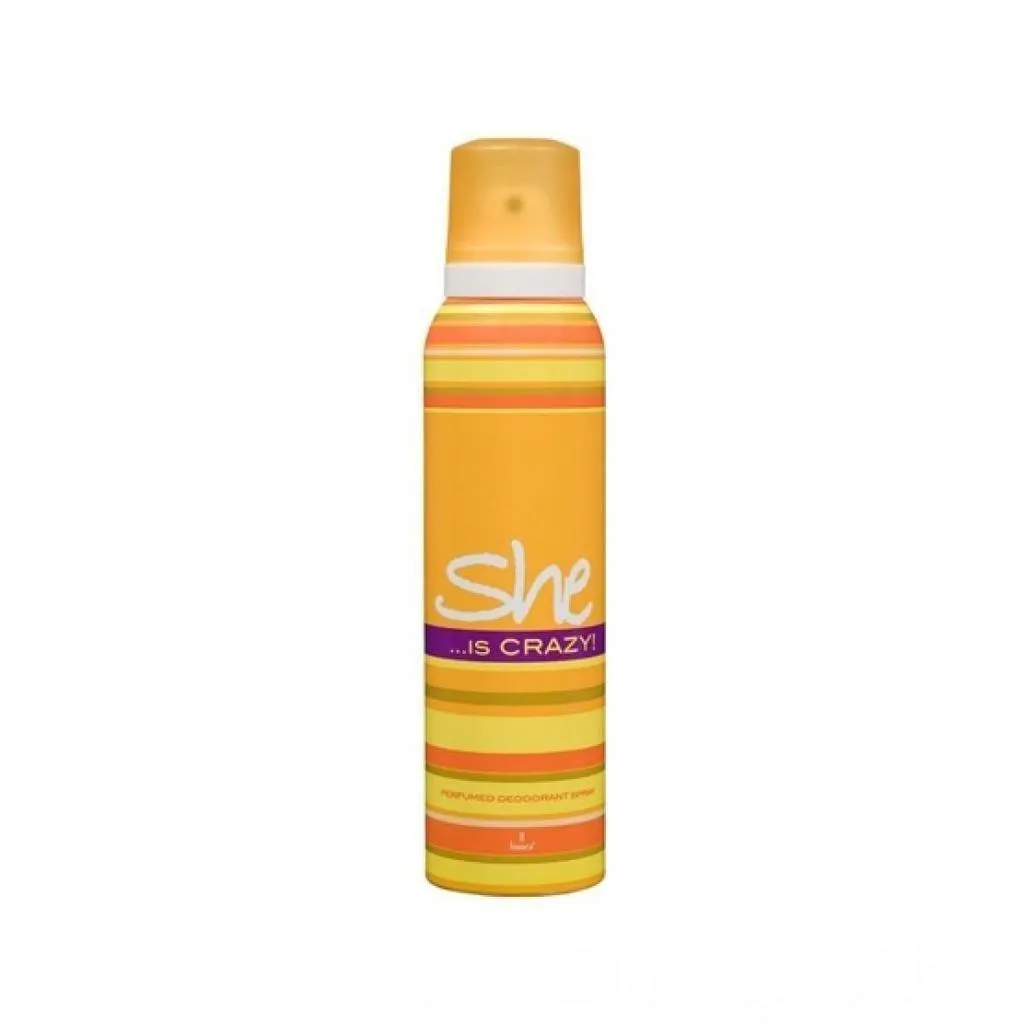 She Is Crazy Body Spray Deodorant Yellow 200ml