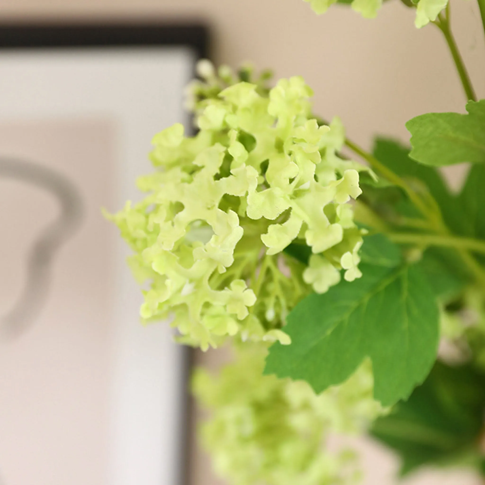 Tall Stem Artificial Silk Hydrangea Spray Flowers