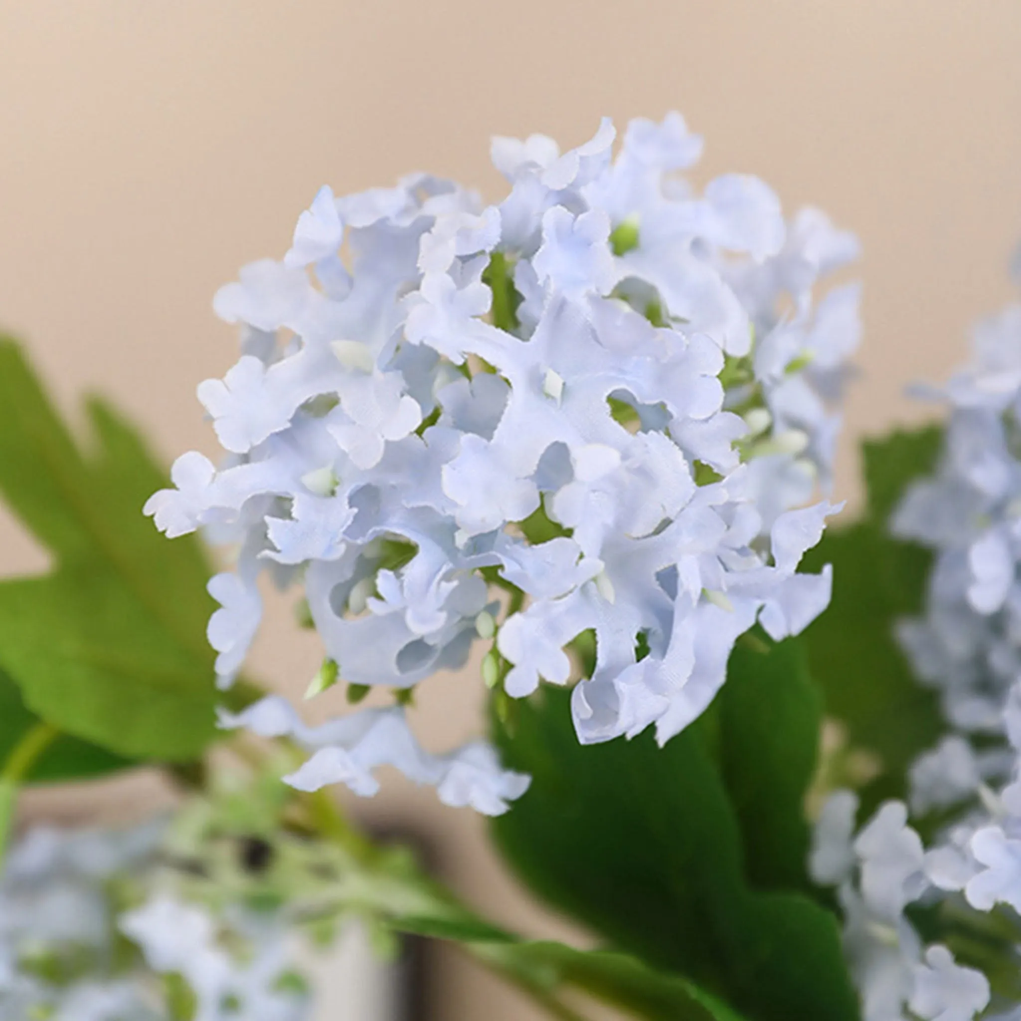 Tall Stem Artificial Silk Hydrangea Spray Flowers