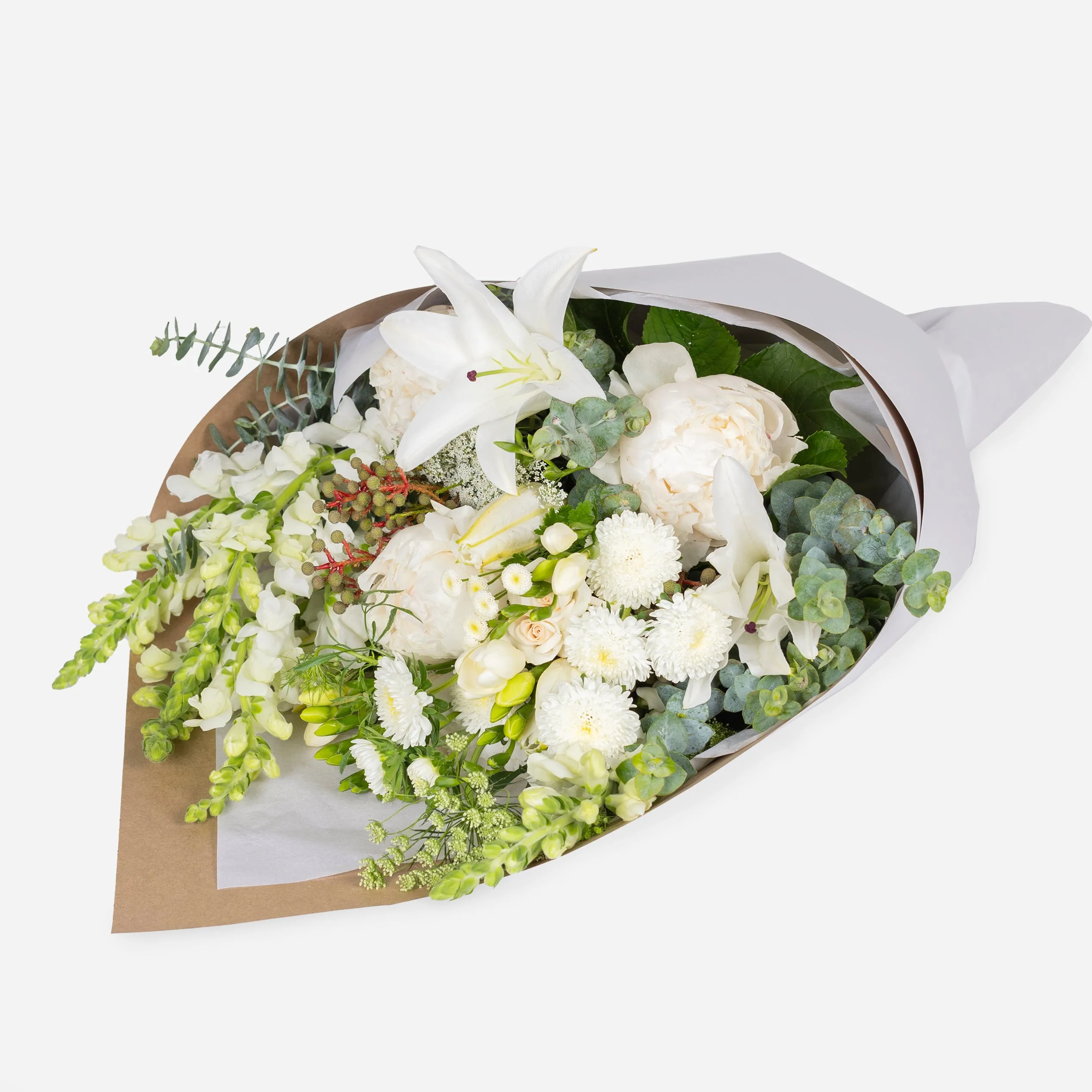 White Peonies Floral Mix